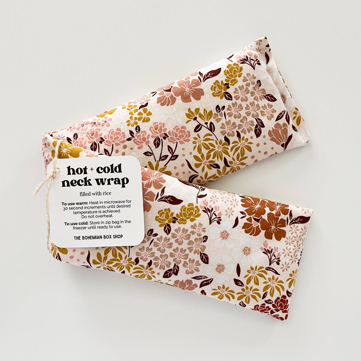 Earth Tone Florals | Hot &amp; Cold Therapy Neck Wrap