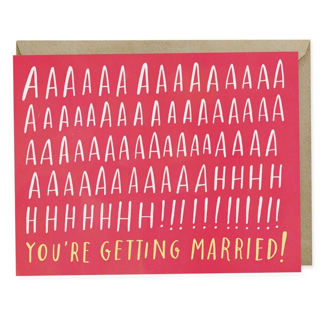 Aaah Married Greeting Card