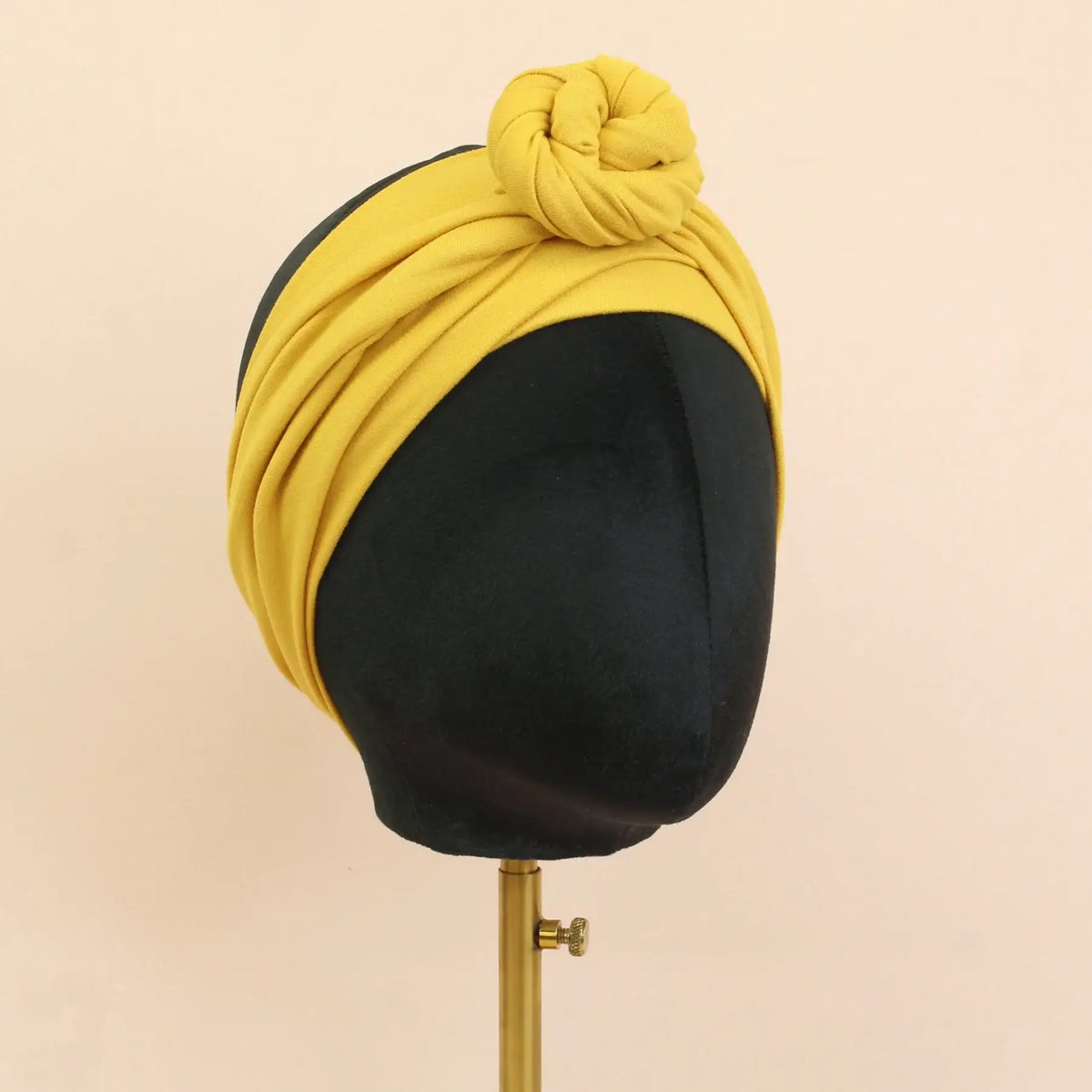 Mustard Solid Wrap Headband