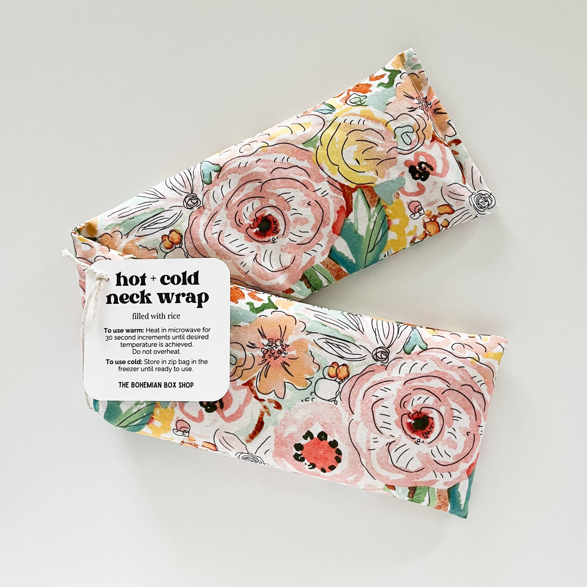 Packed Watercolor Floral | Hot &amp; Cold Therapy Neck Wrap