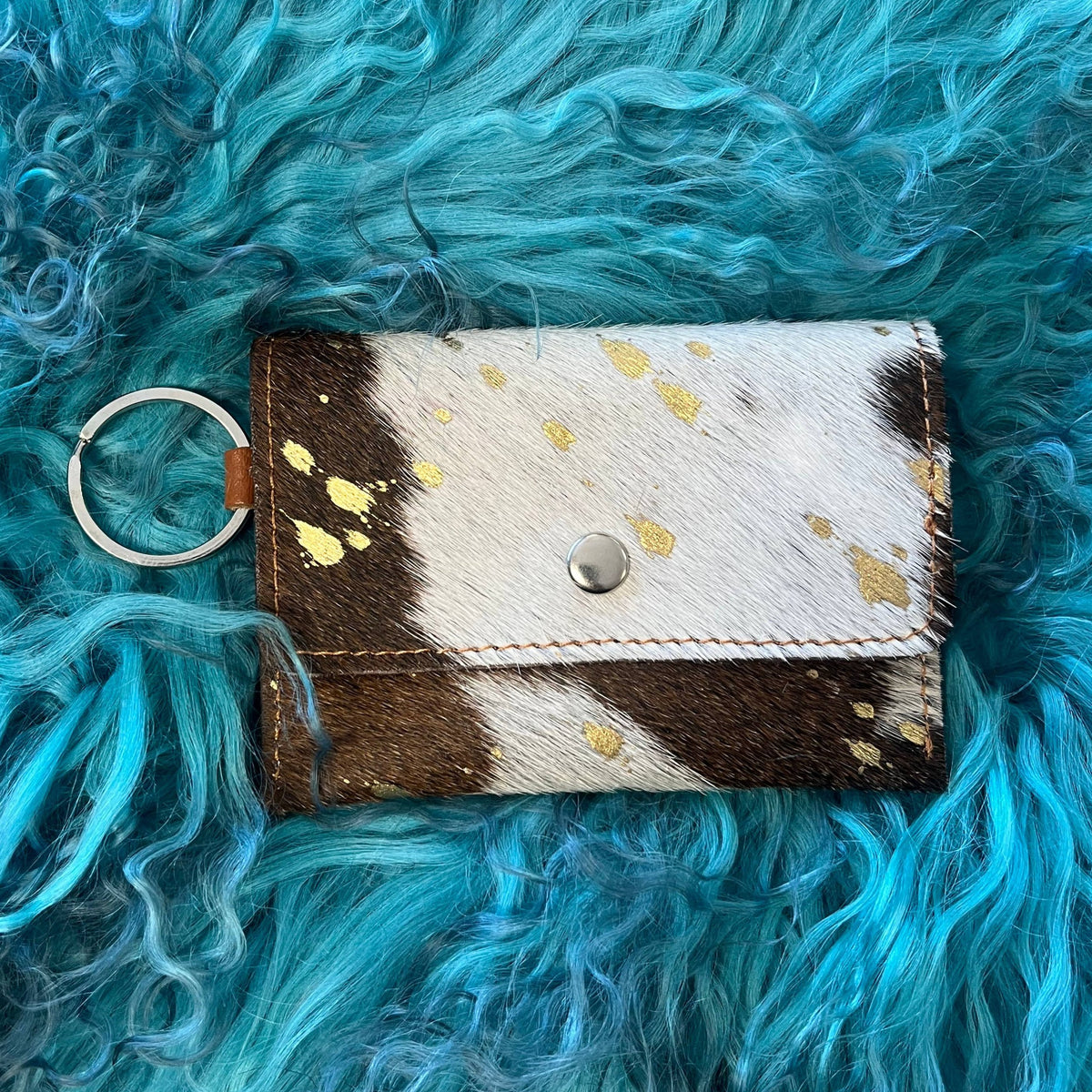 Cowhide coin &amp; card pouches