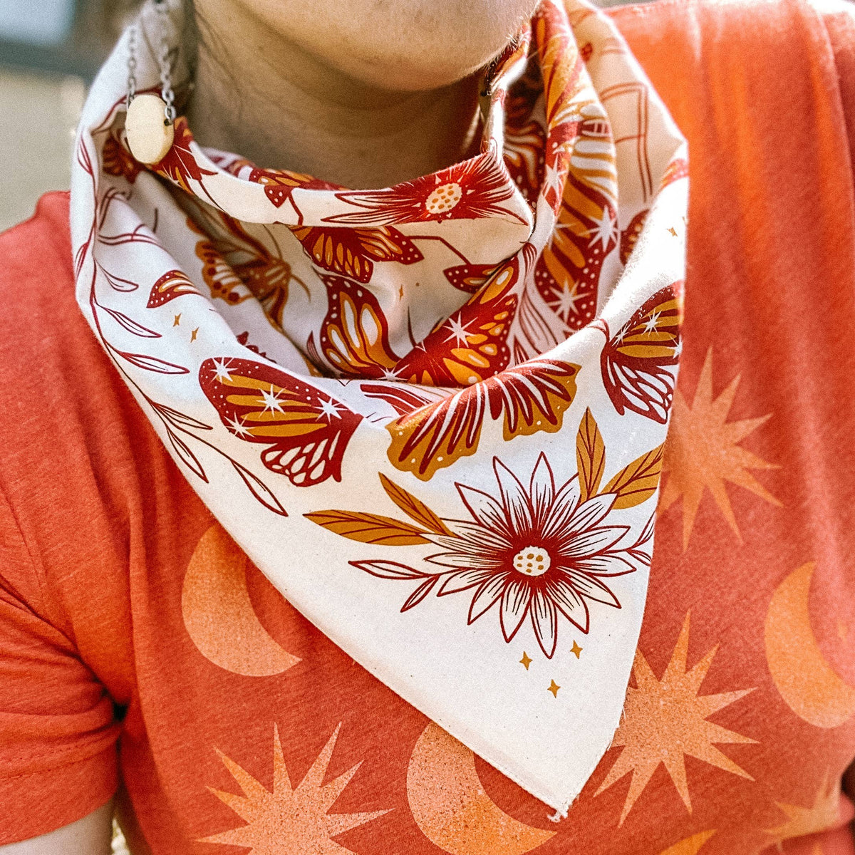 Golden Hour Butterfly Bandana