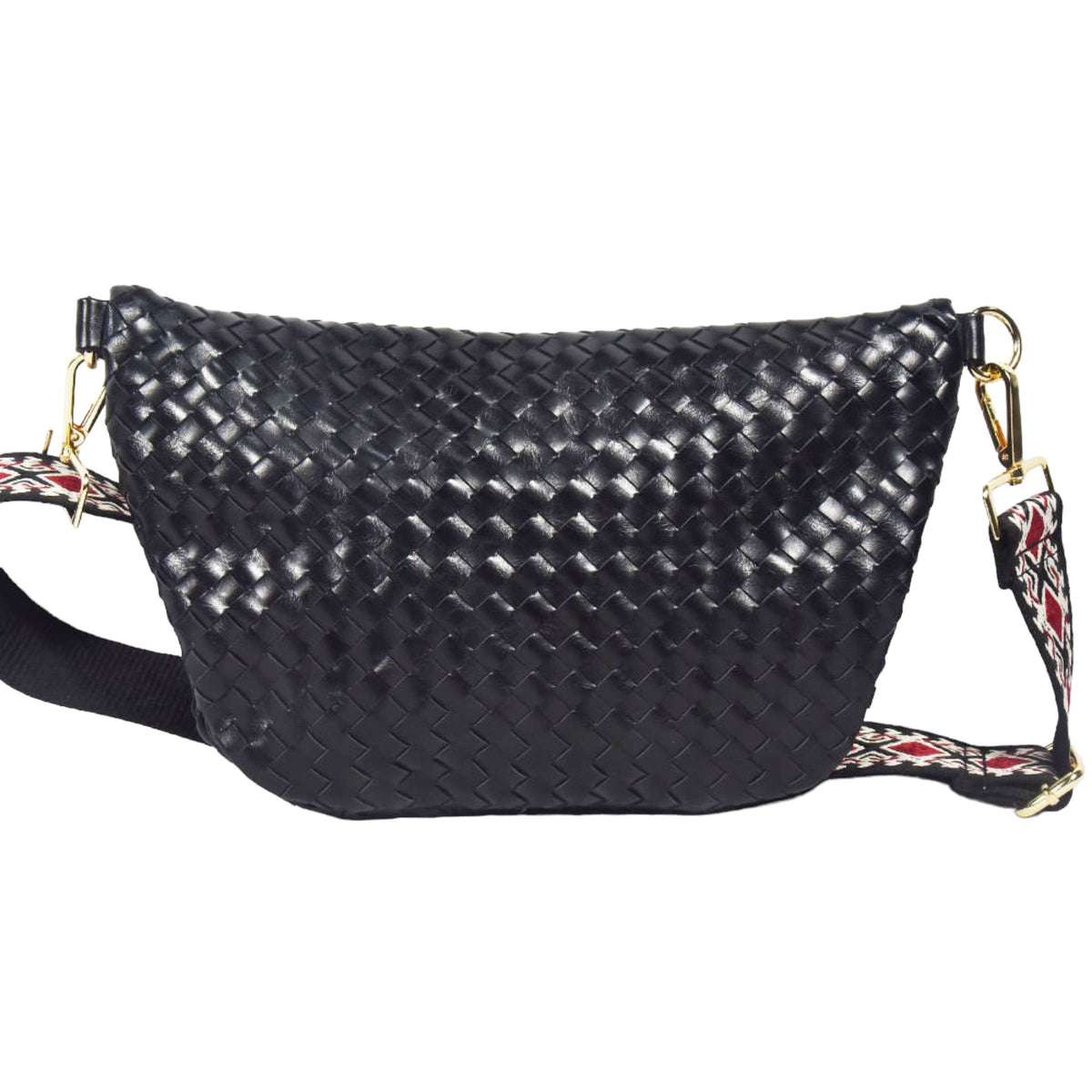 The Fiona Woven Bum Bag | Vegan Leather