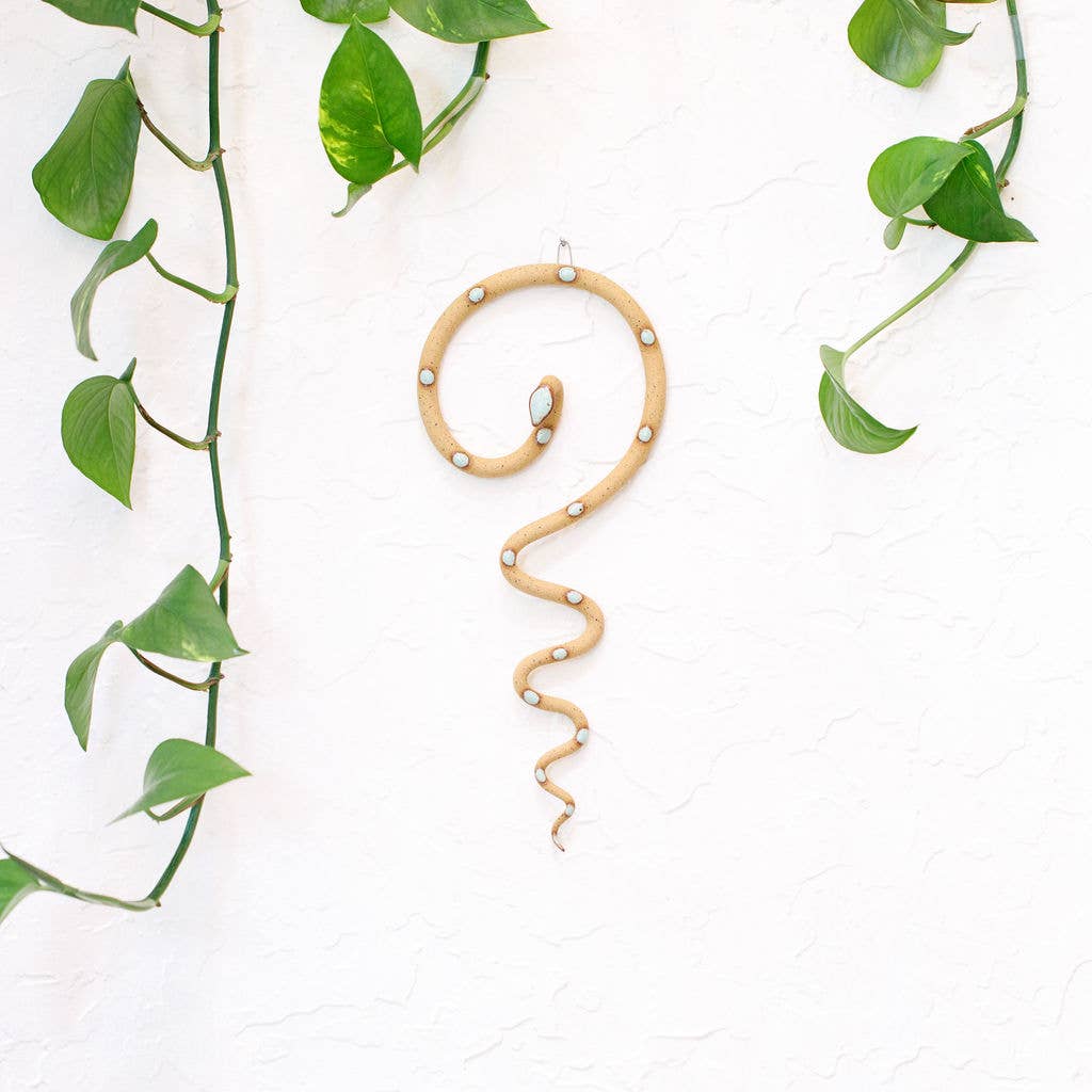 Ceramic Wall Snake, Medium