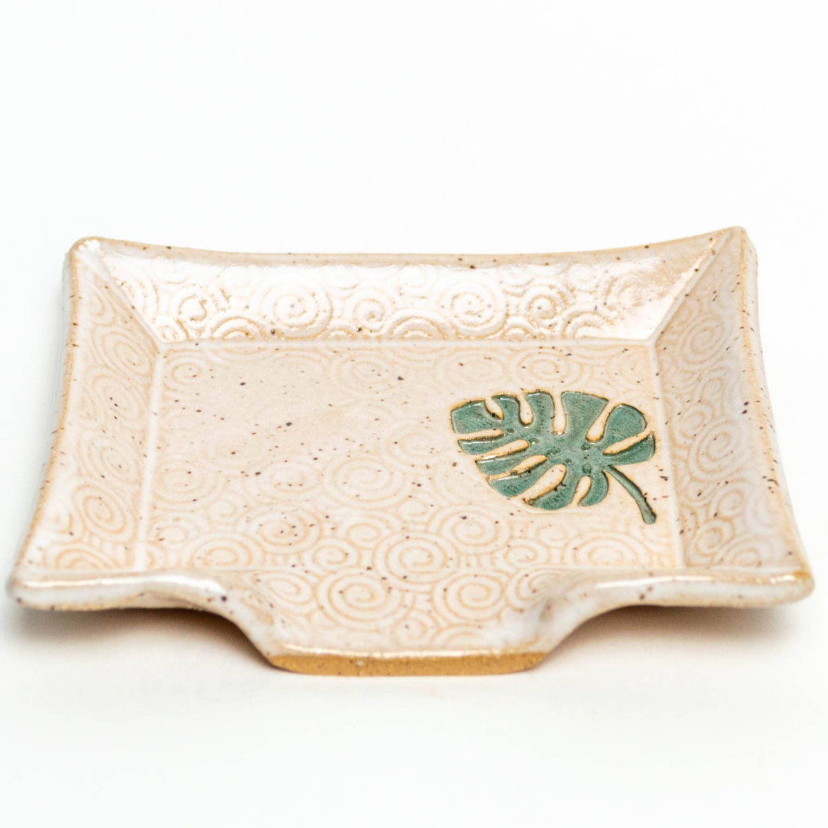 Monstera Ceramic Soap Dish