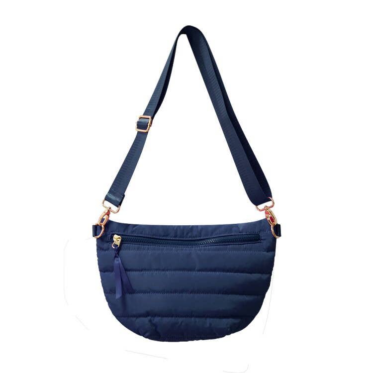 The Blake | Crescent Puffer Sling Bag