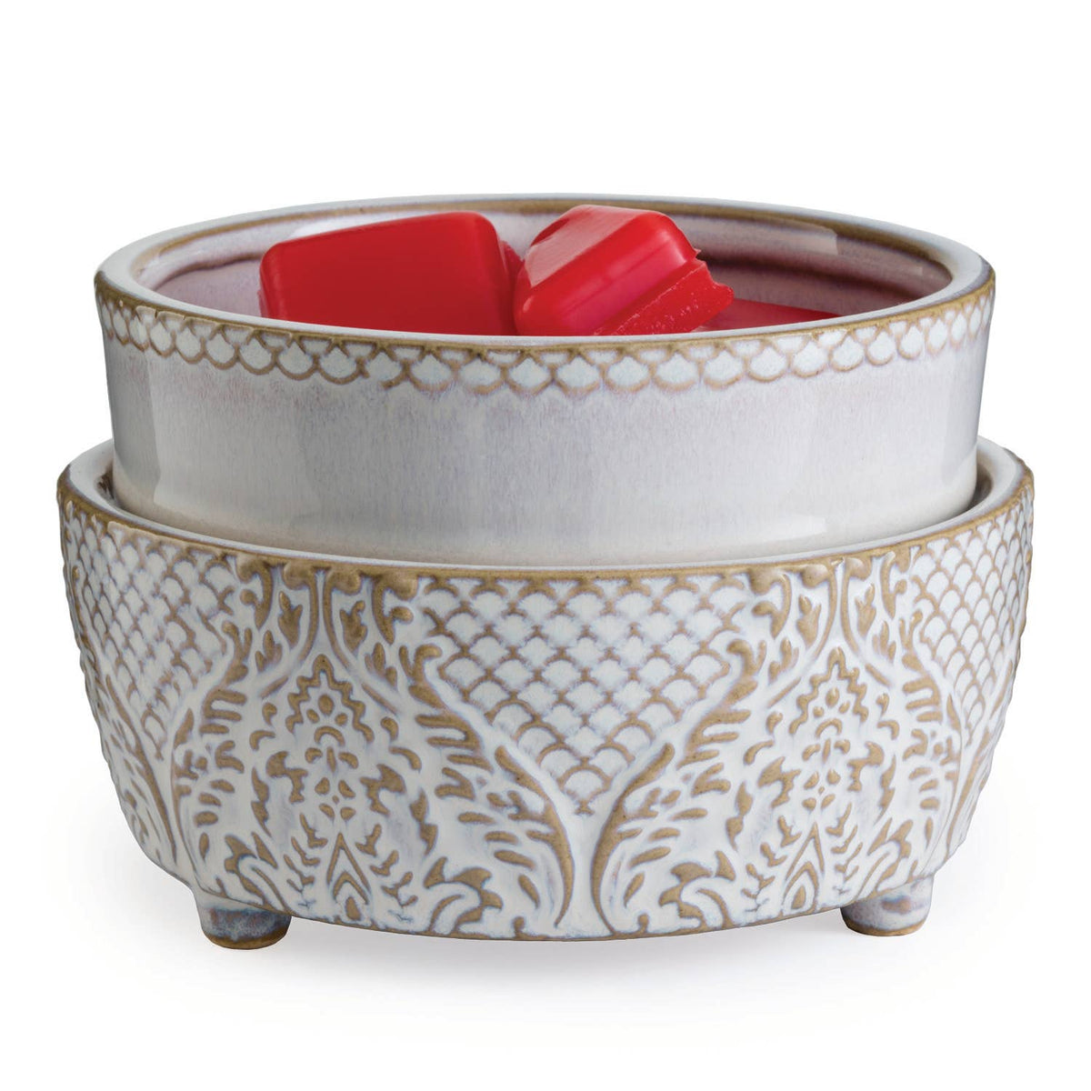 2-in-1 Candle &amp; Wax Warmer | Vintage White