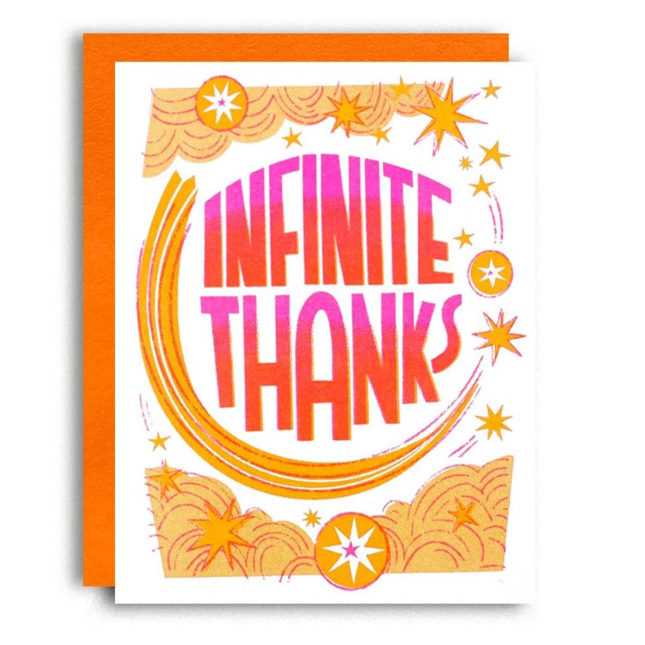 Infinite Thanks - Thank You Greeting Card 