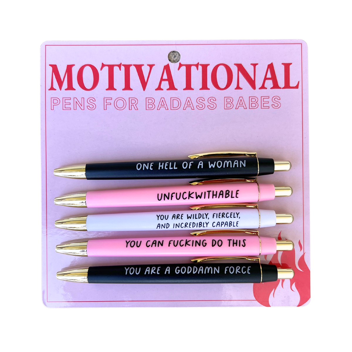 Motivational Pen Set For Badass Babes