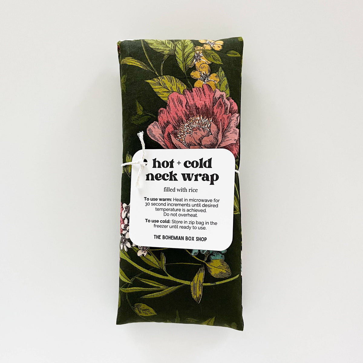 Juniper Floral Green | Hot &amp; Cold Therapy Neck Wrap