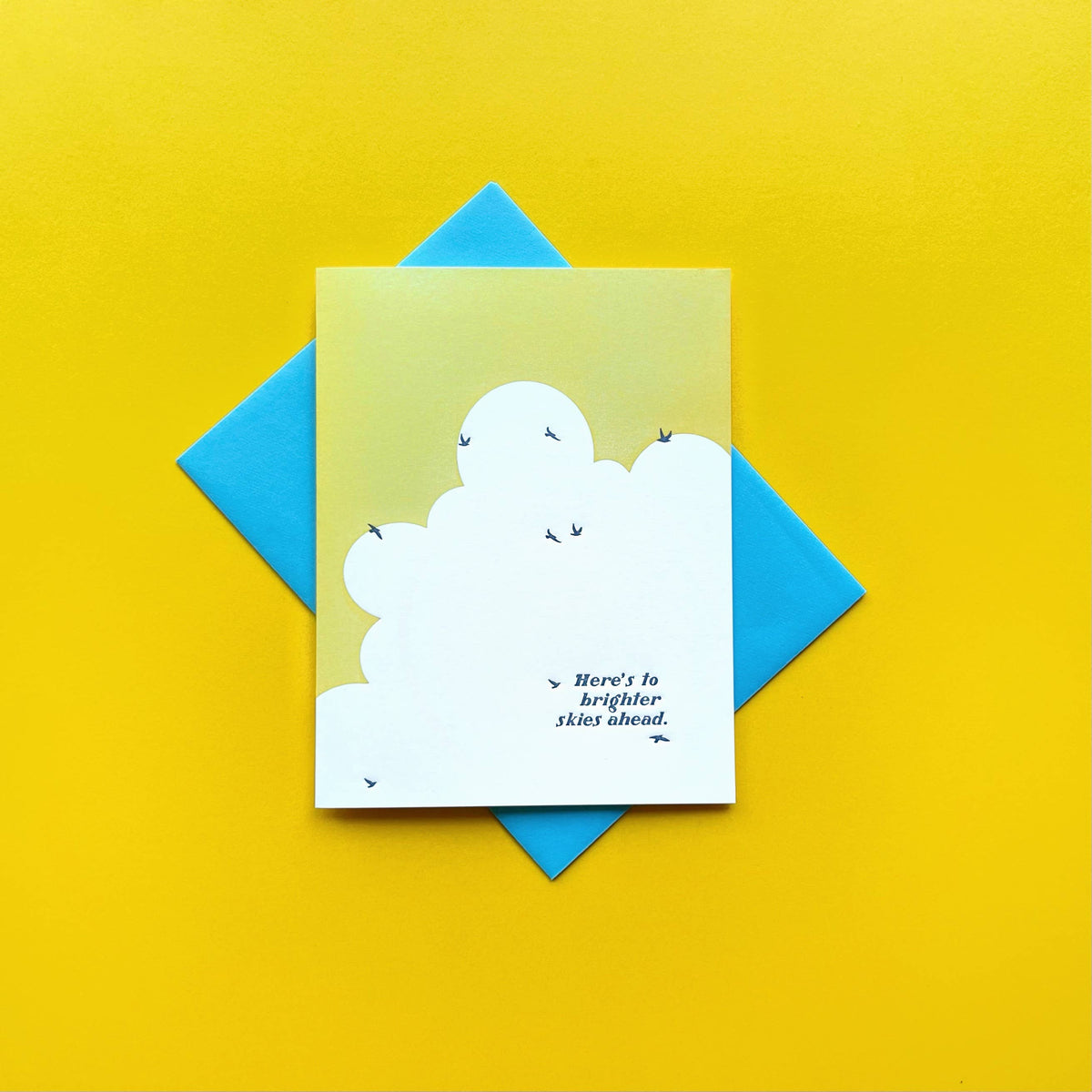 Brighter Skies Ahead Grief | Letterpress Greeting Card