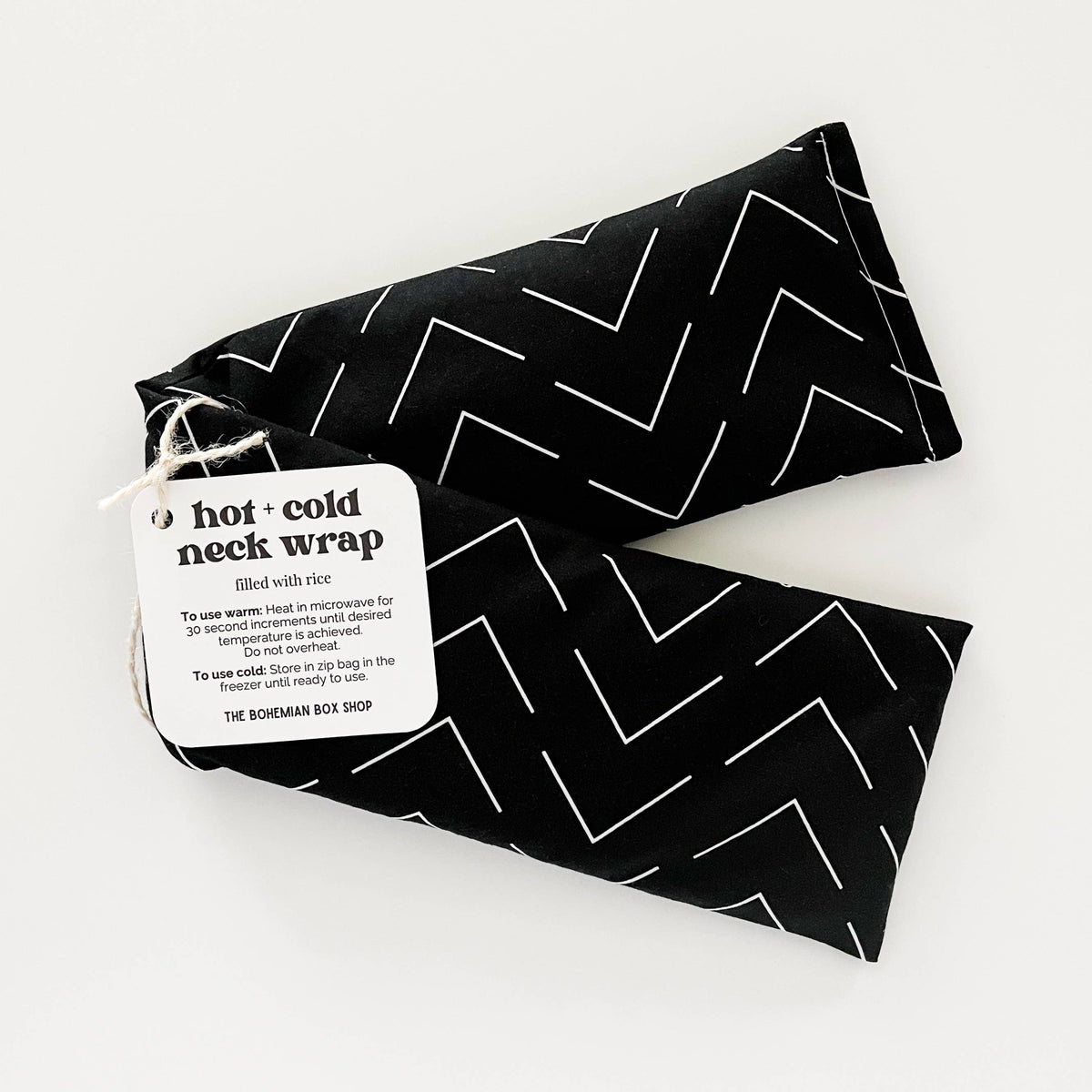 Hot &amp; Cold Therapy Neck Wrap - Black &amp; White