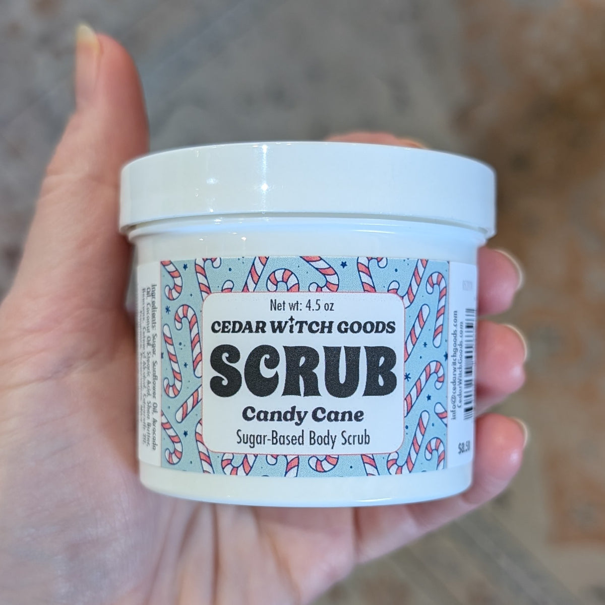 Candy Cane Sugar Scrub 4.5 oz | Limited Edition