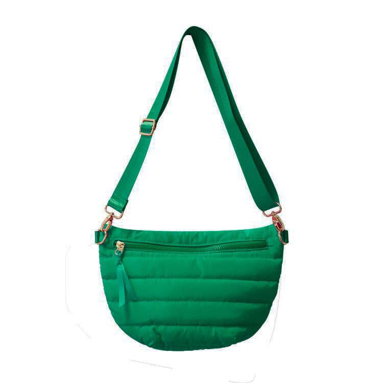 The Blake | Crescent Puffer Sling Bag