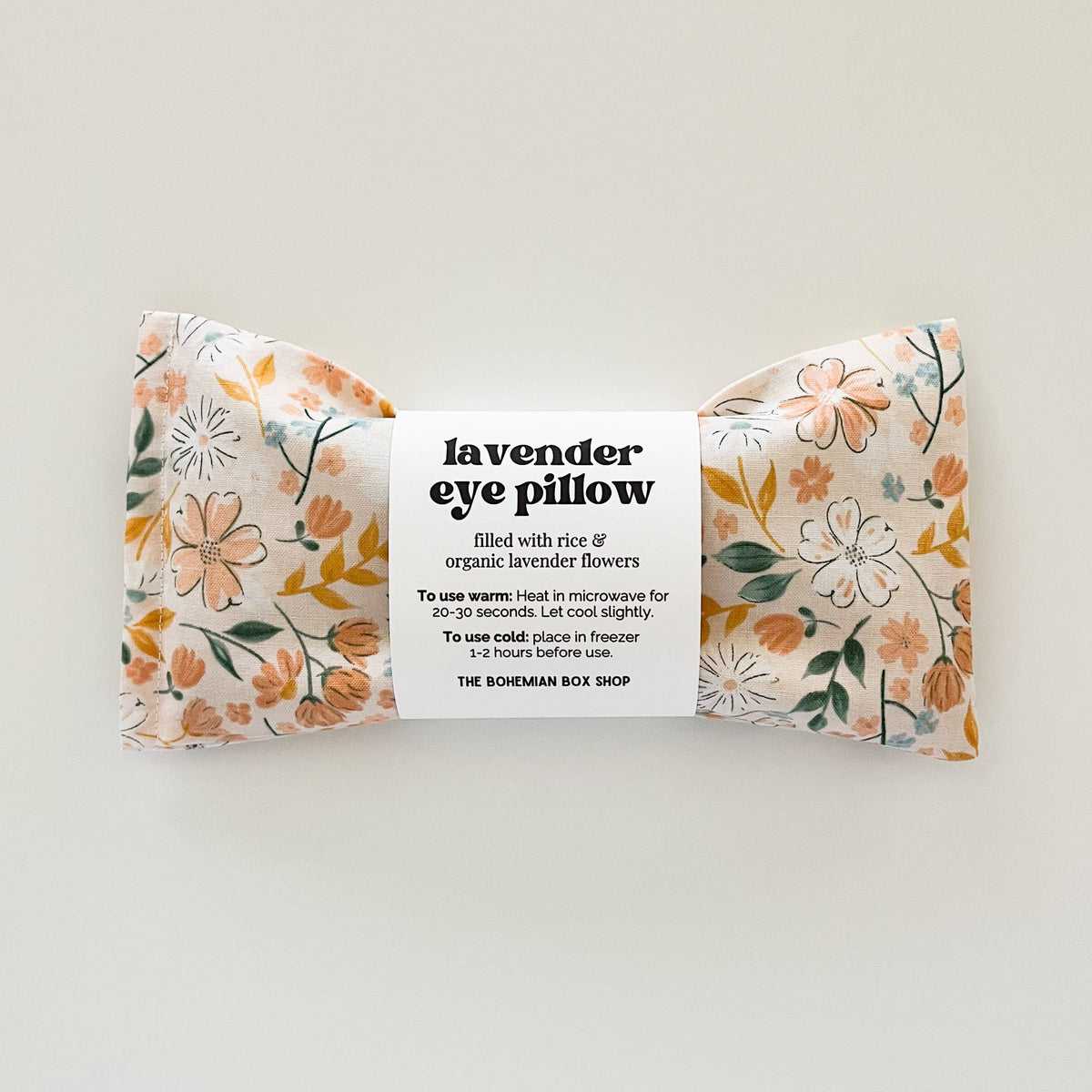 Lavender Eye Pillow - Peach Bella Floral