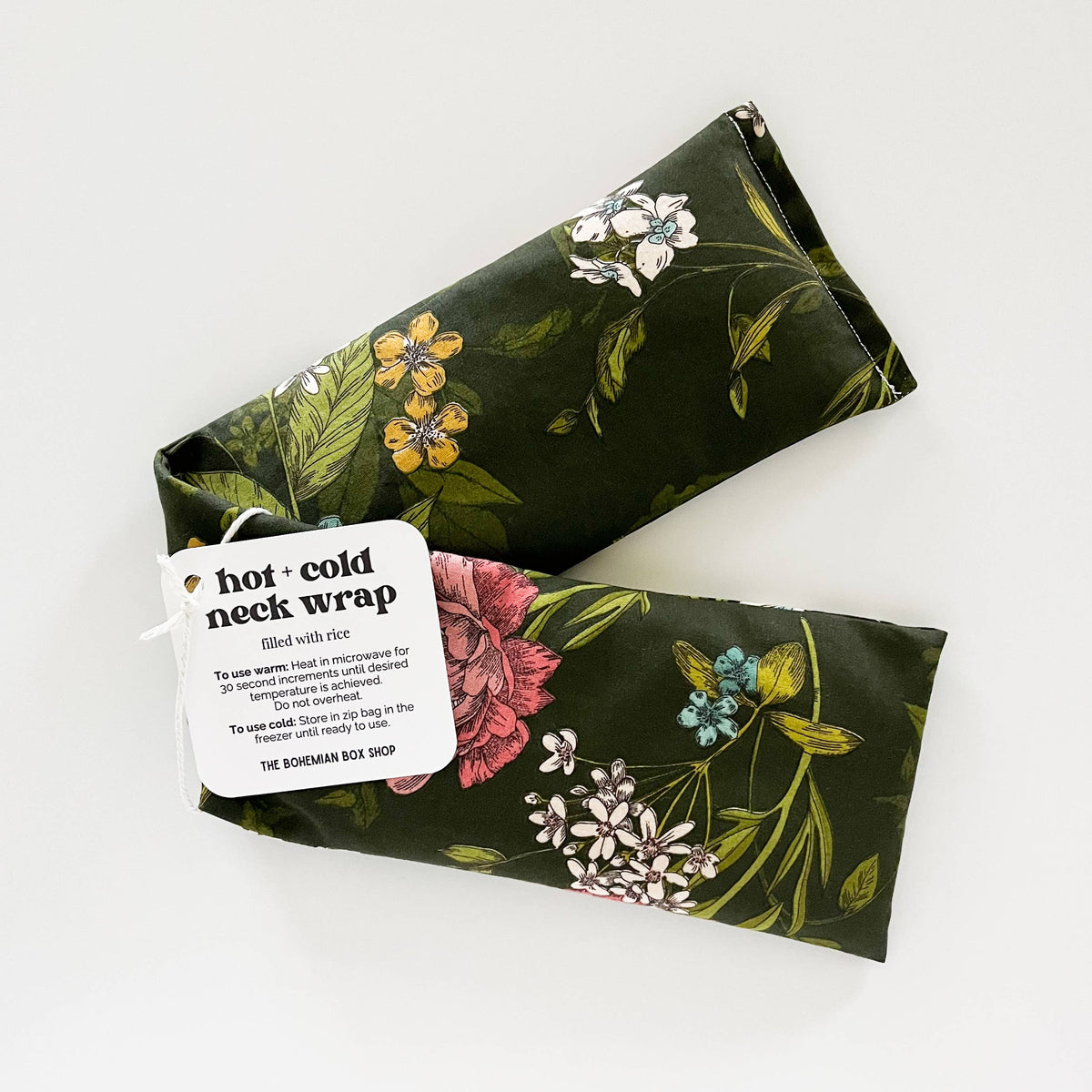 Juniper Floral Green | Hot &amp; Cold Therapy Neck Wrap