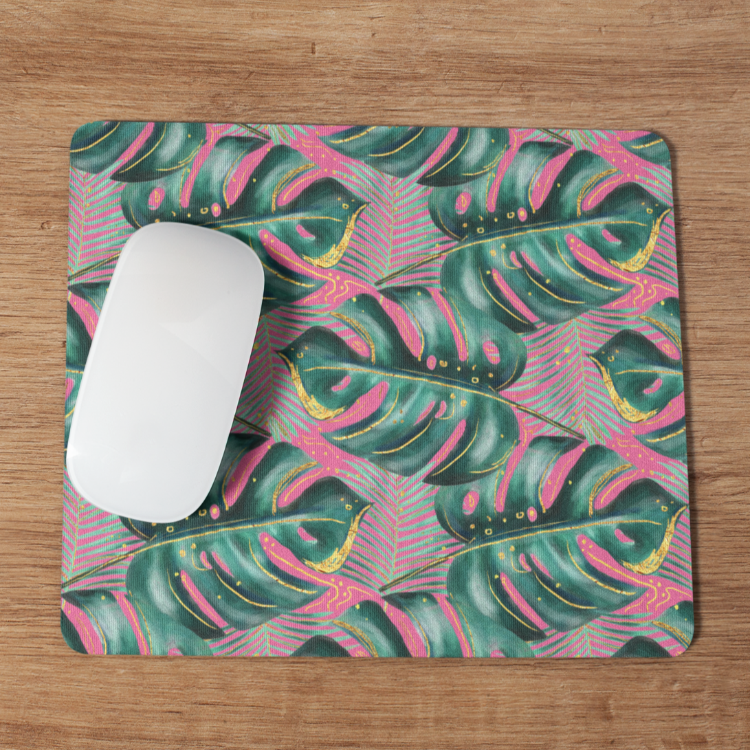 Monstera Leaf Mouse Pad