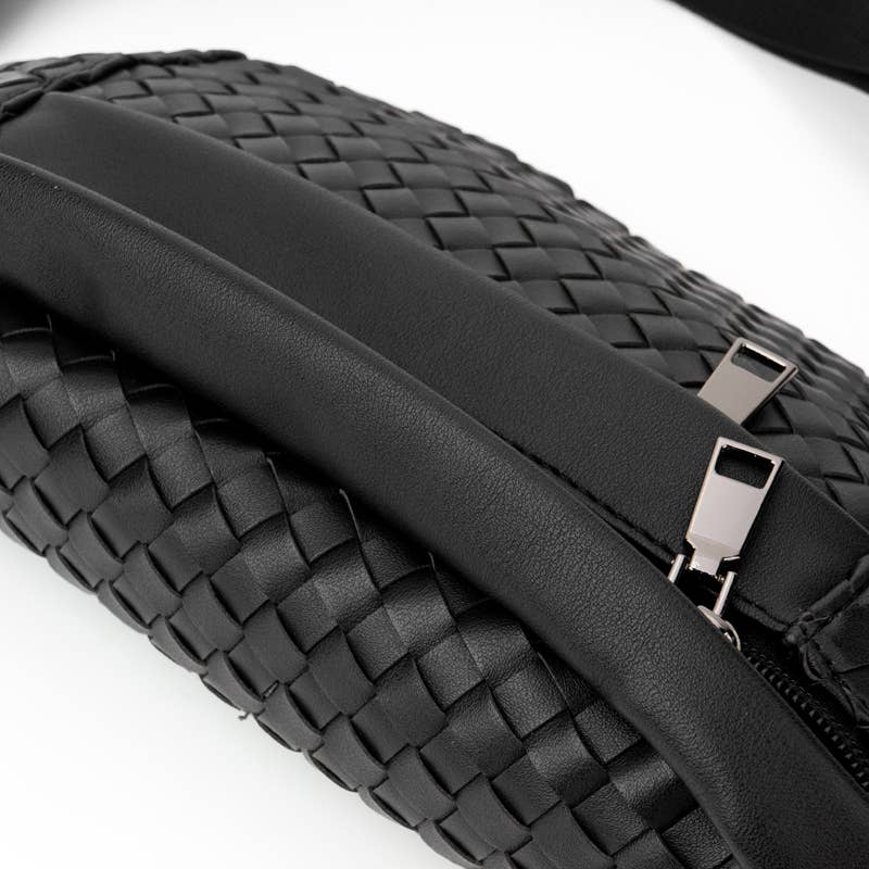 The Riley Woven Sling Bag | Vegan Leather