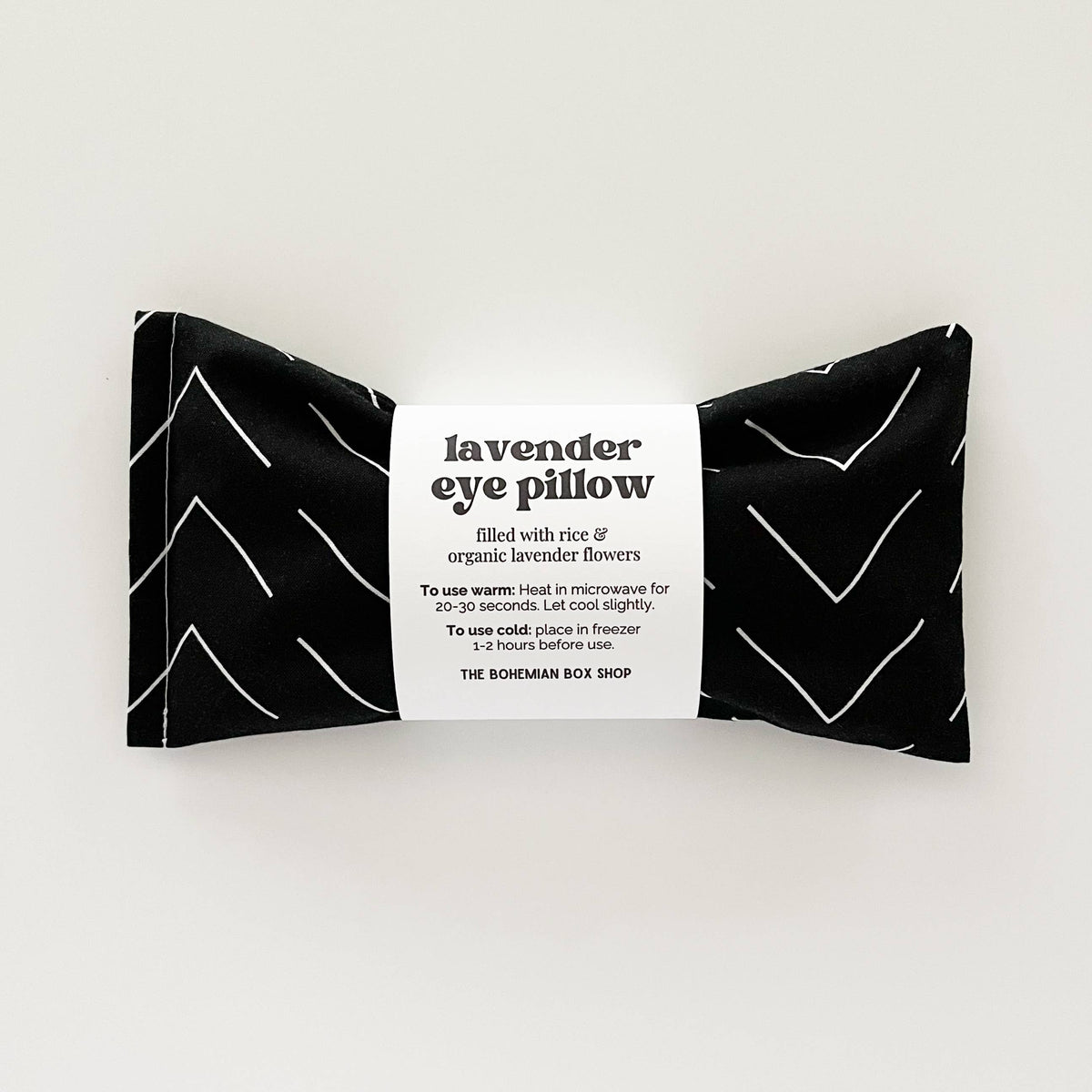 Black &amp; White Lavender Eye Pillow