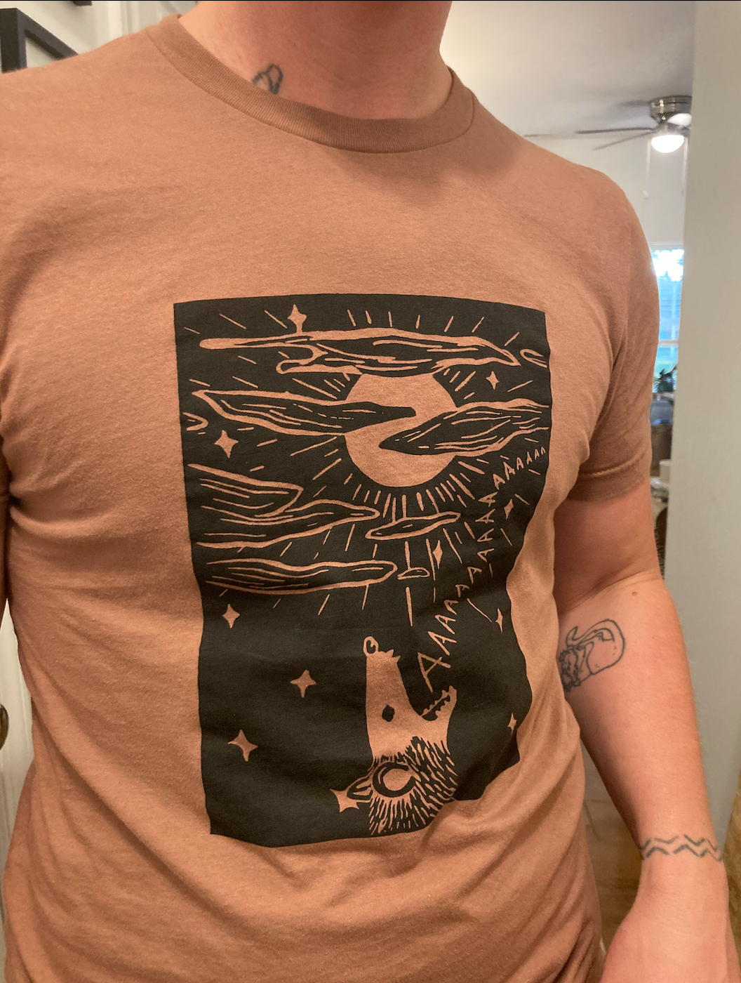 Possum Screaming at the Moon T-Shirt