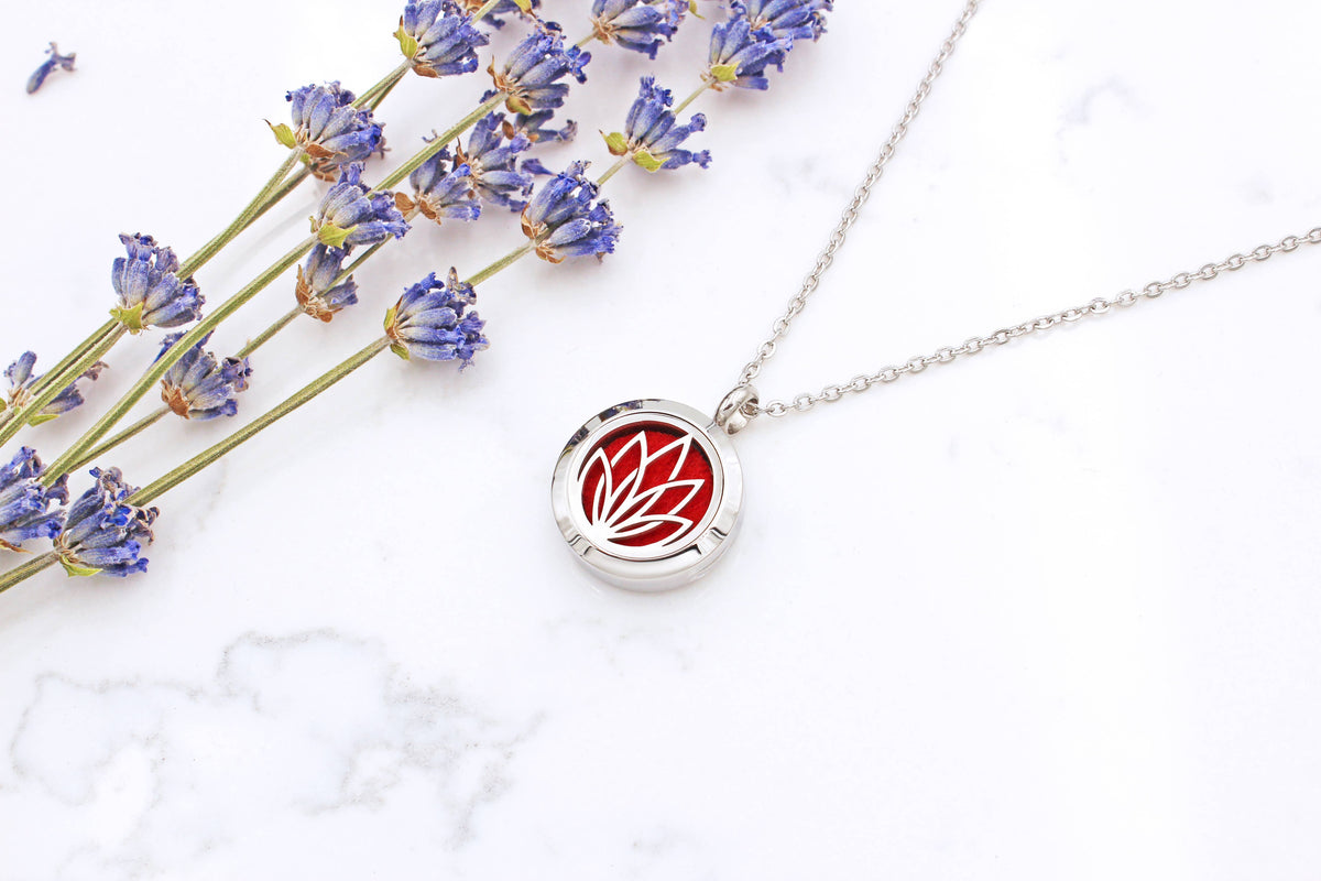 Lotus Necklace | Essential Oil Diffuser