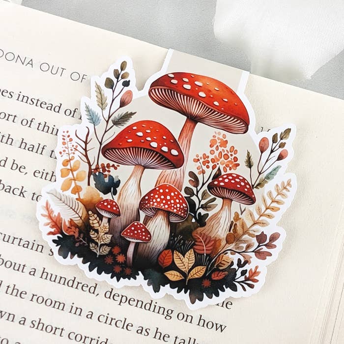 Fall Mushrooms | Magnetic Bookmark