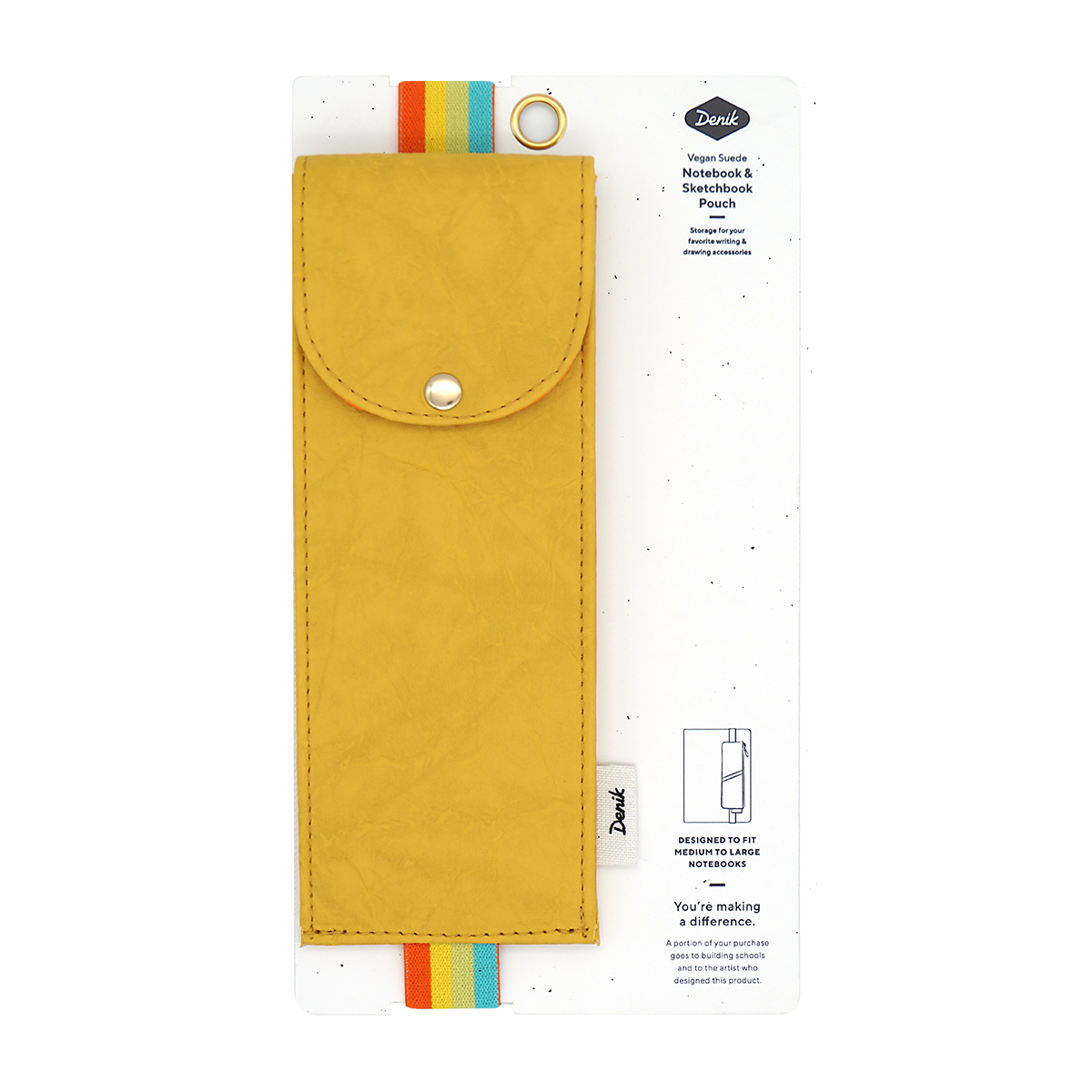 Yellow Crinkle Notebook/Sketchbook Pouch