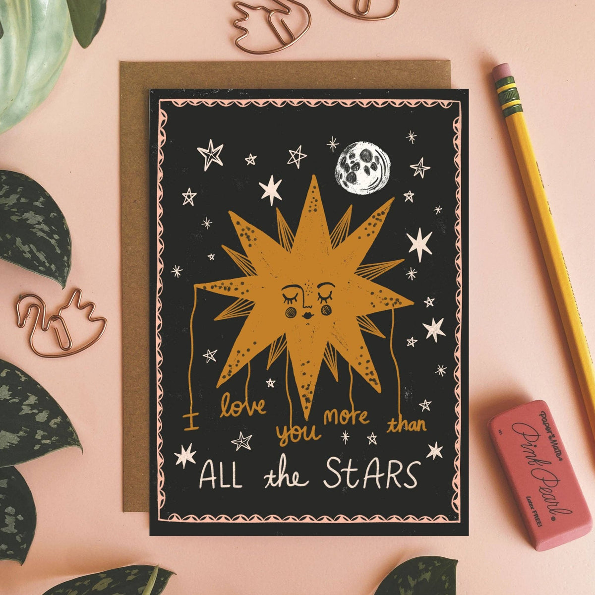 I Love You More than All the Stars - Greeting Card