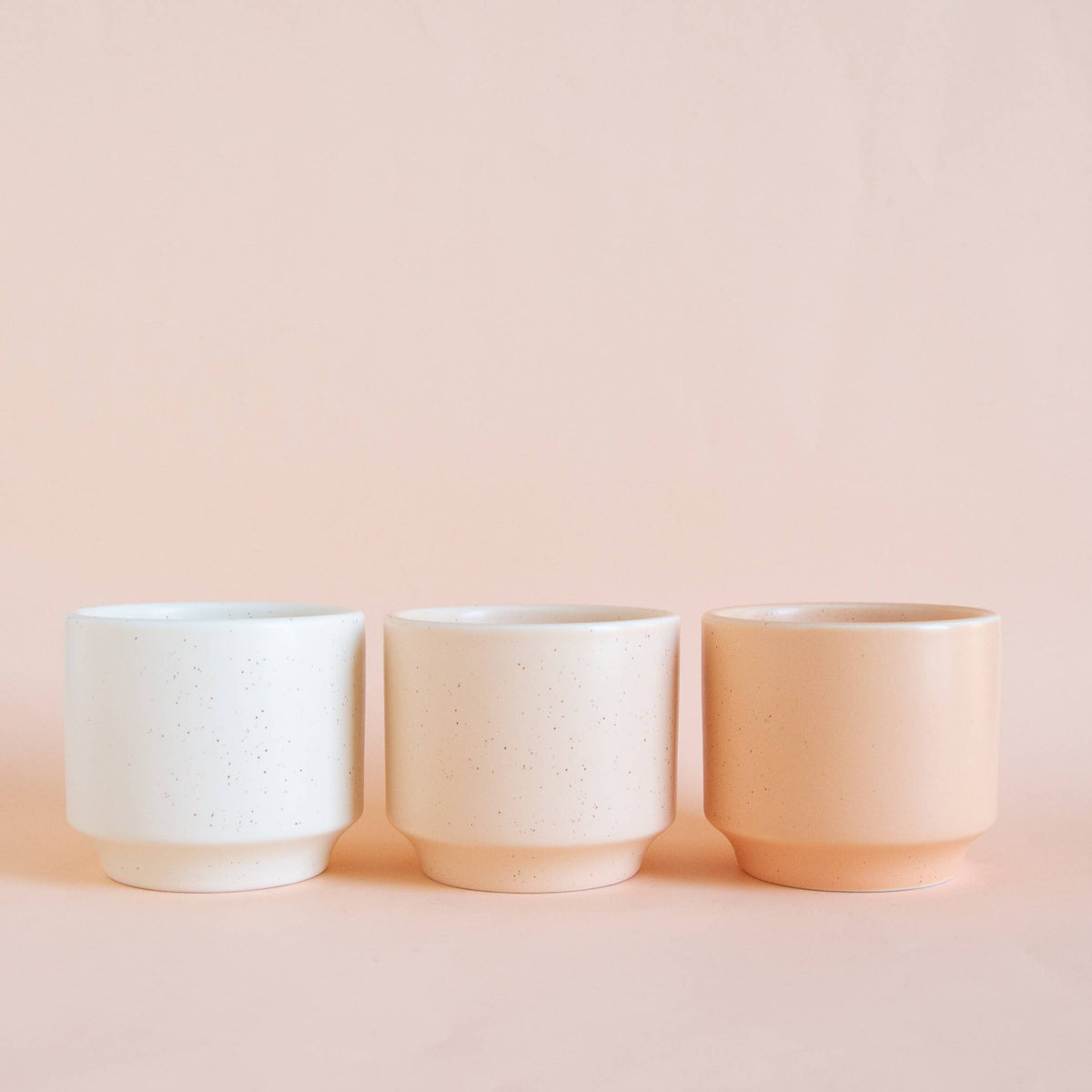 Parker Planter | Vanilla Speckle 4.5&quot; &amp; 6.75&quot;