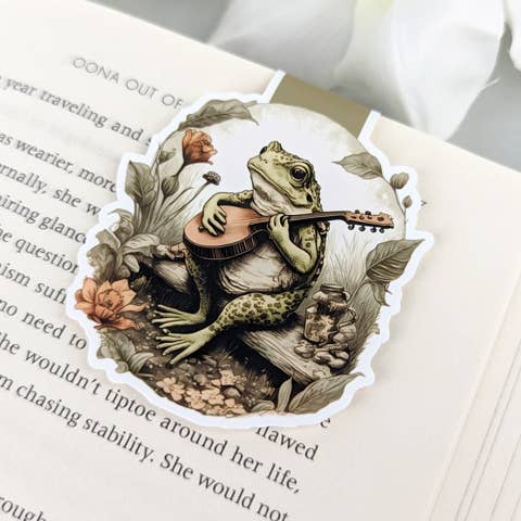 Frog Musician | Magnetic Bookmark